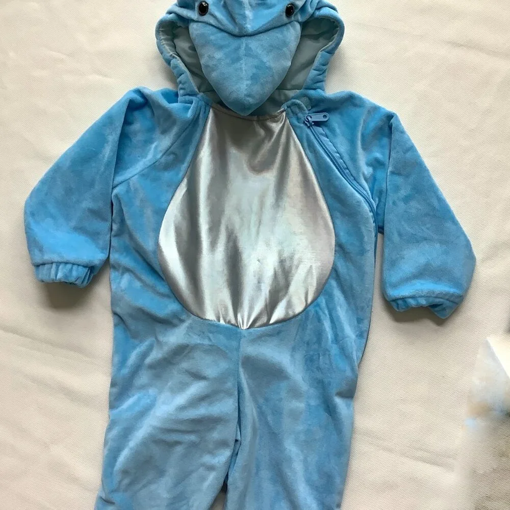 Infant 18 / 24 Mo Whale One Piece Costume Blue